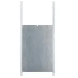 Kerbl Hühner Schiebetür 22 x 33 cm Silber