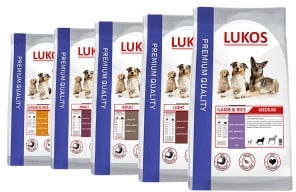Lukos Premium hondenvoer probeerverpakkingen  Puppy & Junior Medium/Large 1+1kg