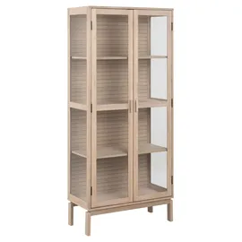 Actona ebuy24 Linley Vitrinenschrank 2 Glastüren Eichenfurnier