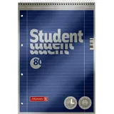 Brunnen Collegeblock A4 Spirale oben Lin.27 Premium