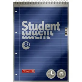 Brunnen Collegeblock A4 Spirale oben Lin.27 Premium