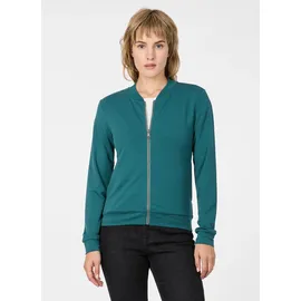 Ragwear Sweatjacke "KENIANE", Damen, Gr. XL, ocean grün, Sweatware, Obermaterial: 67% Polyester, 28% Viskose, 5% Elasthan, unifarben, normal, Rundhals, Sweatjacken Sweatjacke, Unbrushed mit Viskoseanteil für sportives Finish