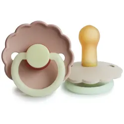 FRIGG Nachtschnuller Daisy Blush night/Cream 6-18 Monate