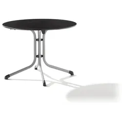 SIEGER Klapptisch, BxHxL: 100 x 73 x 100 cm, Tischplatte: Vivodur - silberfarben