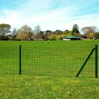 vidaXL Eurozaun Stahl 25x1,5 m Grün