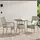 Juskys Yoro Polyrattan Gartentisch quadratisch 60 x 60 cm Grau