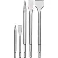 KWB Meißel-Set für Bohrhammer, 5-teiliger Stein- u. Beton-Meissel Satz