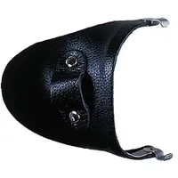 Seitenschutz aus Leder in schwarz für große Brillen