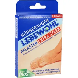 Lebewohl Hühneraugen Plaster Extra Stark Eingesieg 8 ST