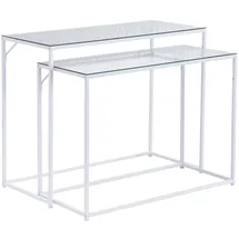 FineBuy FB72752 Konsolentisch 100 x 40 x 77 cm Weiß