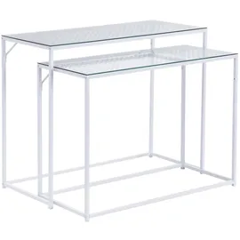 FineBuy FB72752 Konsolentisch 100 x 40 x 77 cm Weiß