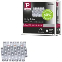 Paulmann MaxLED 500 LED Strip Neutralweiß Einzelstripe 2,5m 9W