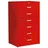 Mauser Karteischrank 80 x 135 x 60 cm rot