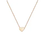 Hey Happiness Vergold. Kette Herz Anhänger Edelstahl in Rosegold - (L) 46-51 cm | Gr.: onesize