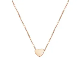 Hey Happiness Vergold. Kette Herz Anhänger Edelstahl in Rosegold - (L) 46-51 cm | Gr.: onesize