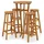 vidaXL Gartenbar-Set 5-tlg. Braun