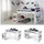 Homestyle4u Hochbett 1880 90 x 200 cm Kiefer massiv weiß