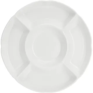 La Porcellana Bianca la Porcellana Convivio Servierplatte rund 5 Teile cm 90.2 cm Geschenkbox, weiß