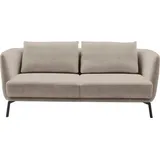 Schöner Wohnen SCHÖNER WOHNEN-Kollektion 2,5-Sitzer Pearl, hochwertig und komfortabel, - 5 Jahre Hersteller-Garantie, auch in Bouclé, Maße (B/H/T): 190/71/91 cm, Füße Metall gelb