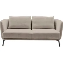 Schöner Wohnen SCHÖNER WOHNEN-Kollektion 2,5-Sitzer Pearl, hochwertig und komfortabel, - 5 Jahre Hersteller-Garantie, auch in Bouclé, Maße (B/H/T): 190/71/91 cm, Füße Metall gelb