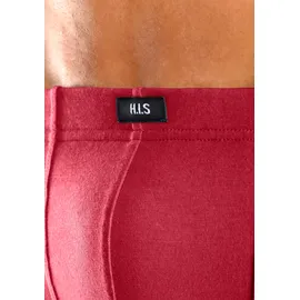 H.I.S. H.I.S Hipster in rot, marine, grau-meliert, khaki, | Gr. 4 (S), bunt grau, meliert, Jersey, Obermaterial: 95% Baumwolle, 5% St.), knapp sitzende Boxershorts aus Baumwollstretch