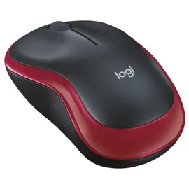 Logitech M185 Wireless Mouse schwarz/rot