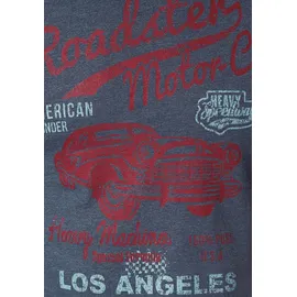 Arizona T-Shirt Kurzarm, melierte Optik, Rundhals, aus Baumwollmischung Gr. XL (56/58), blau-meliert, ,