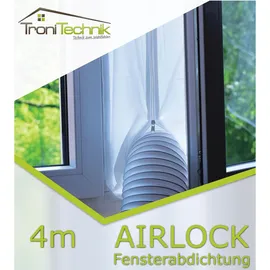 Tronitechnik Universal Airlock Fensterabdichtung Für Mobile Klimageraete Und Ablufttrockner Hot Air Stop 4M