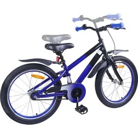 vidaXL Kinderfahrrad 18 Zoll blau/schwarz