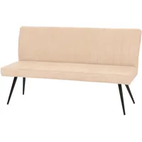 berlinlodge Sitzbank Creme-Beige 160 x 90 x 60 cm
