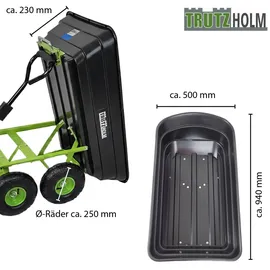 Trutzholm Bollerwagen kippbar schwarz/grün