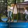 Kesser Trampolin Outdoor Ø 244/305/366/427 cm inkl. Sicherheitsnetz und Leiter Blau
