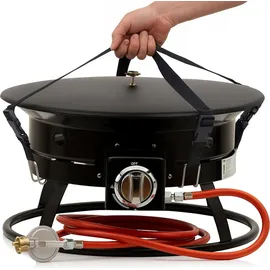 BBQ-Toro Gas Feuerstelle mit Lavasteinen | 48 cm - 12 kW Gasfeuerstelle