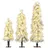 Costway Künstlicher Weihnachtsbaum mit Beleuchtung und Schnee Grün/Weiß 150 cm