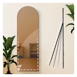 CLP Spiegel Moline, schwarz-matt/150x50 cm