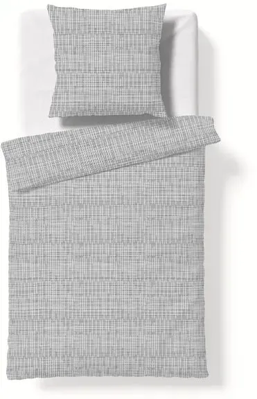 fleuresse Bettwäsche Black Premium 135 x 200 cm Damast Grau