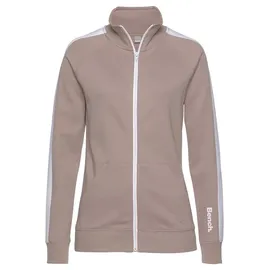 bench. loungewear Sweatjacke Damen beige-weiß Gr.44/46
