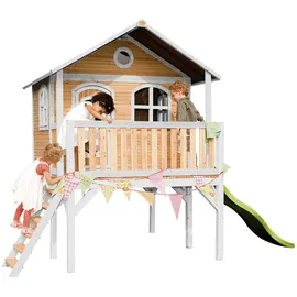 Axi Spielhaus Sophie 380 x 274 x 212 cm Holz Braun, Weiß, Grün