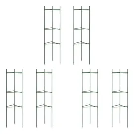 vidaXL Tomatenkäfige 6 Stk. 116 cm Stahl und PP