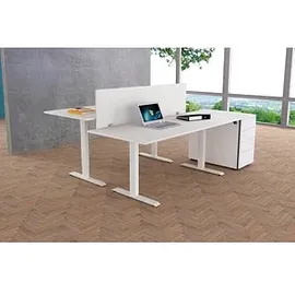 Kerkmann Tischtrennwand Move 19375210, weiß 160,0 x 45,0 cm, 1 St.