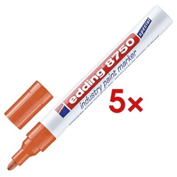 Edding 5x Industrie-Lackmarker »8750« orange