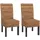 chefgastro Esszimmerstuhl Malibu Bananengeflecht dunkelbraun 2er Set