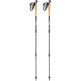 Leki Cross Trail Lite Carbon 100 - 135 cm schwarz-weiß-naturalcarbon