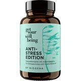 get your wellbeing by BIOGENA - Antistress Komplex für Entspannung & innere Balance – 60 Kapseln - Mit Ashwagandha, Magnesium & B-Vitaminen - Nahrungsergänzungsmittel vegan & konservierungsstofffrei