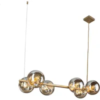 ECO-Light Pendelleuchte Pluto 6-flammig Gold 31,7 cm x 80