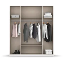 Rauch Kleiderschrank RAUCH "Schrank Garderobe Wäscheschrank GAMMA in 3 Breiten", weiß (alpinweiß), B:181cm H:210cm T:54cm, Holzwerkstoff, Schränke, Kleiderschrank, viel Stauraum mit 6 Schubladen, mit Spiegel TOPSELLER MADE IN GERMANY, Topseller