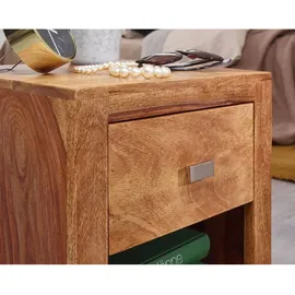 Wohnling Nachtschrank 40 x 40 x 40 cm Braun