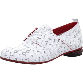 SIMEN Klassische Schnürschuhe Damen weiß, 39 EU