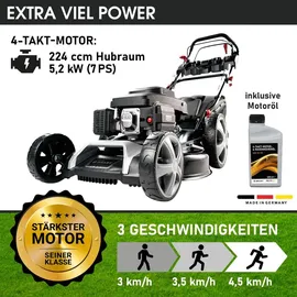 BRAST Benzin Rasenmäher 22224 SPEED 5,2 kW (7 PS)