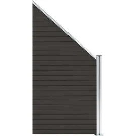 vidaXL Zaunelement WPC 95 x 180 cm Schwarz